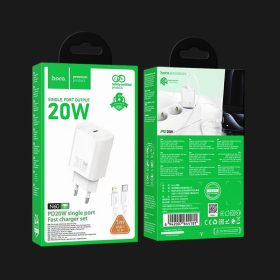 HOCO N60 USB-C to Lightning 1m (iPhone) 20W töltőszett