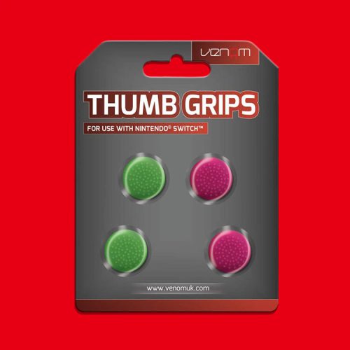 Venom Thumb Grips 4x for Switch green/pink (VS4917)
