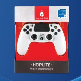 Spartan Gear Hoplite vezetékes kontroller fehér PS4
