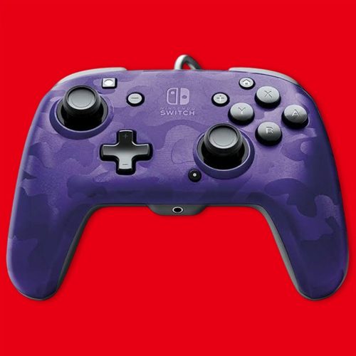 PDP Faceoff Deluxe + Audio Wired Controller for Nintendo Switch Purple (használt)