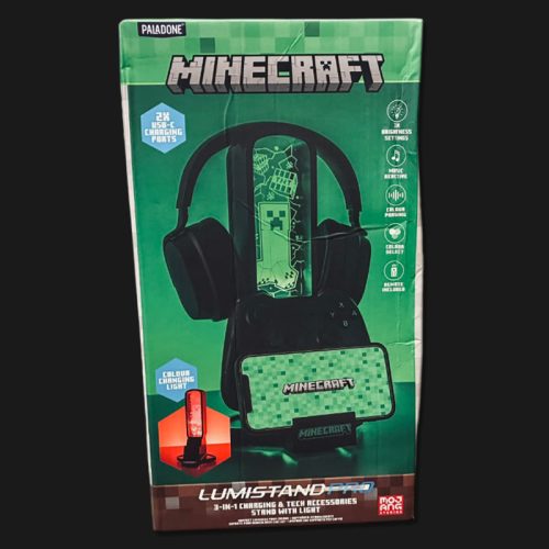 Minecraft Headset világítós állvány távirányítóval