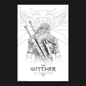 The Witcher Geralt Sketch poszter (61 cm x 91,50 cm) 