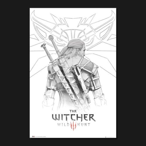 The Witcher Geralt Sketch poszter (61 cm x 91,50 cm) 