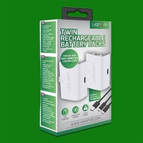   Venom Twin Rechargeable Battery Packs for Xbox Series white (VS2872)